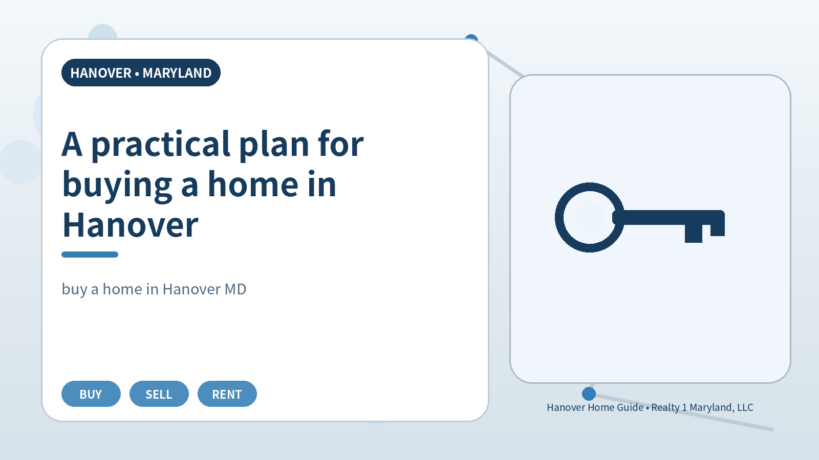A practical plan for buying a home in Hanover original illustration