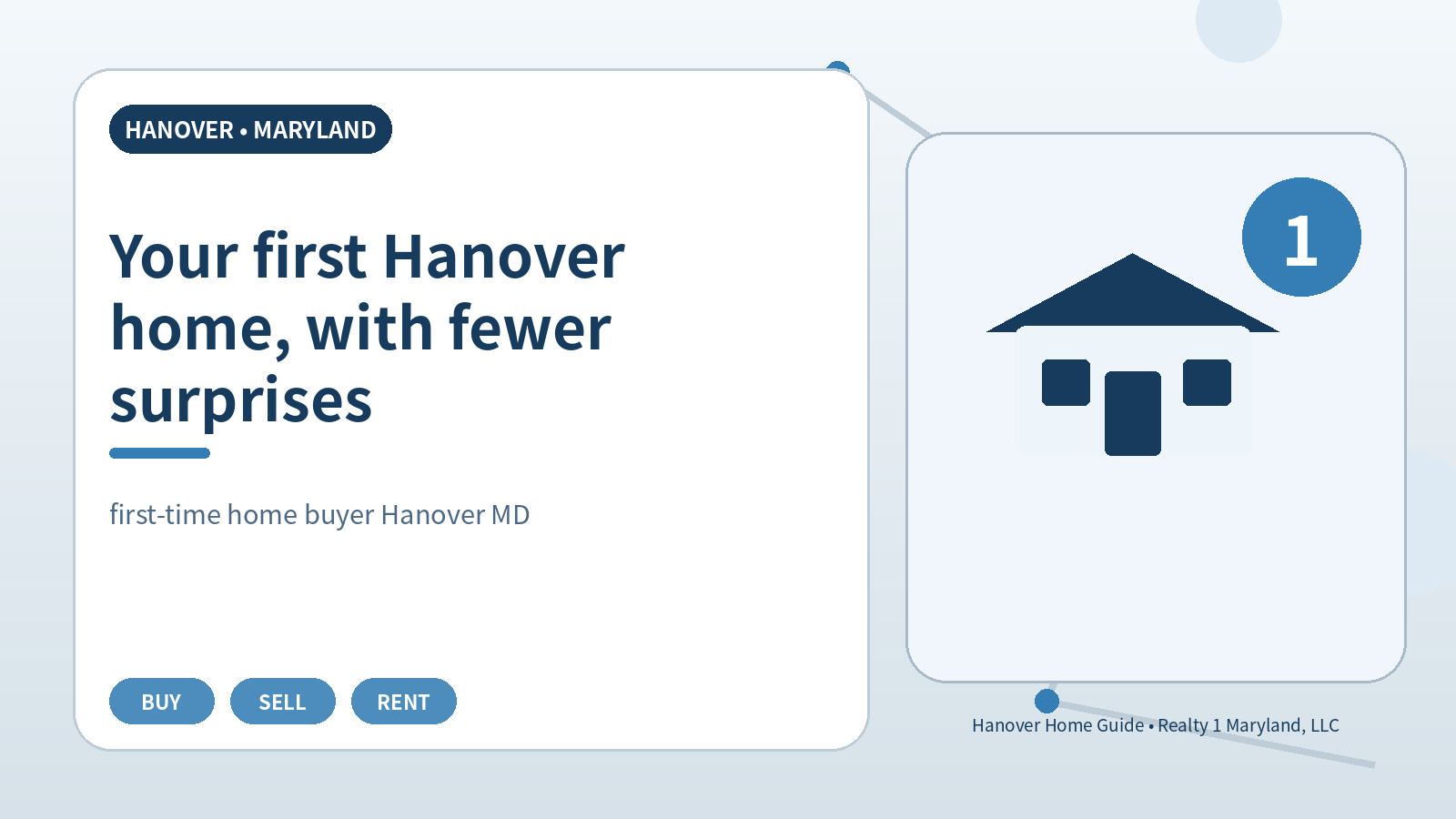 Your first Hanover home, with fewer surprises original illustration