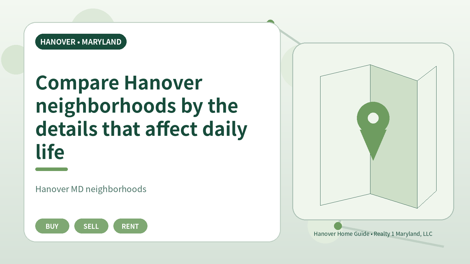 Compare Hanover neighborhoods by the details that affect daily life original illustration