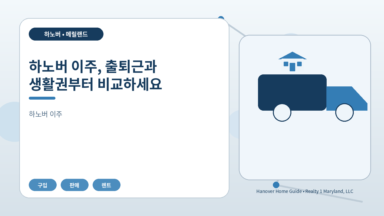 하노버 이주, 출퇴근과 생활권부터 비교하세요 관련 오리지널 일러스트